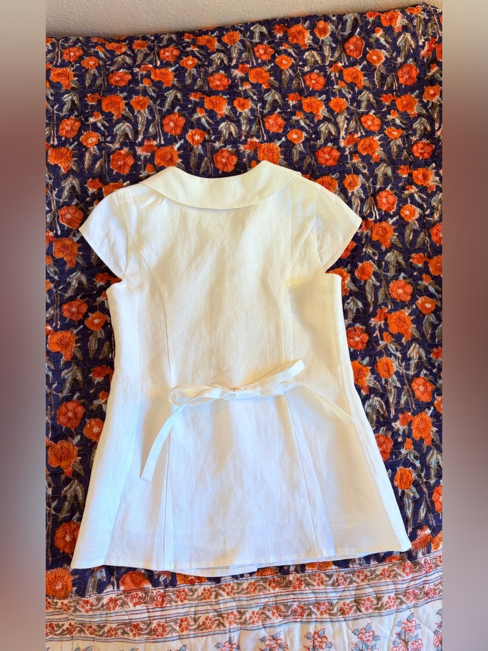 Reformation Molly Linen Shirt In White, BRAND NEW WITHOUT TAGS, NEVER WORN. - Picture 12 of 14